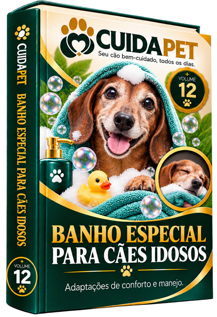 Capa do e-book 12: Banho Especial para Cães Idosos