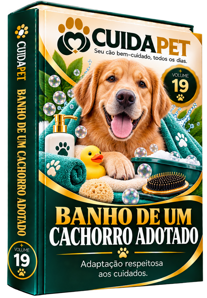 Capa do e-book 19: Banho de um Cachorro Adotado