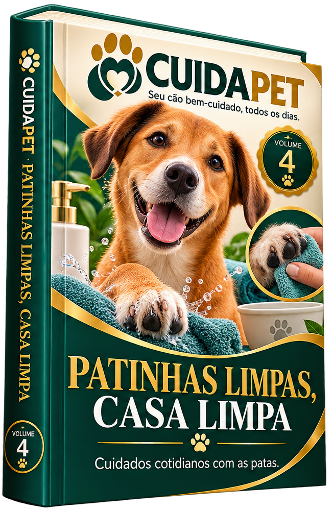 Capa do e-book 04: Patinhas Limpas, Casa Limpa