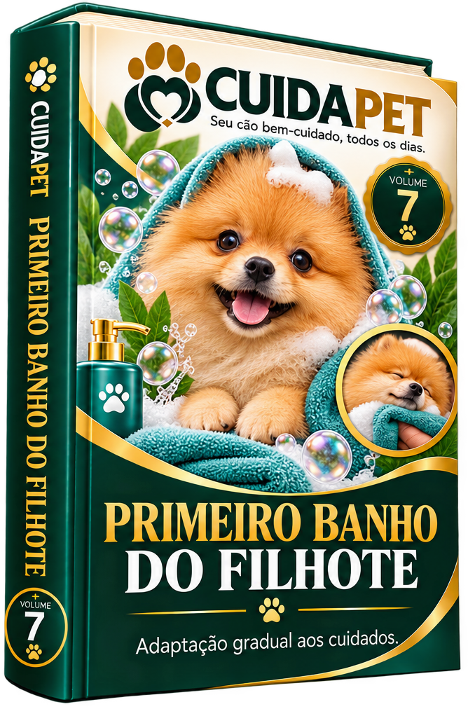 Capa do e-book 07: Primeiro Banho do Filhote